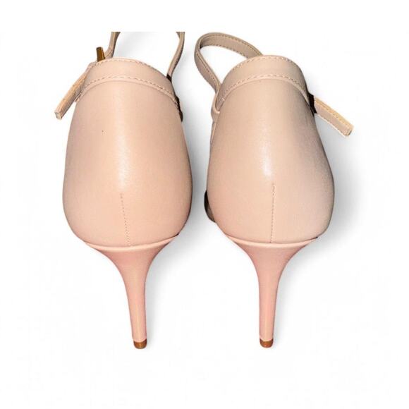Aldo Alynia Beige Ankle Strap Heels Size 8 Stiletto Wedding Shoes - Picture 4 of 9